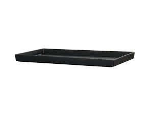 12x20x1 Black Melamine Tray